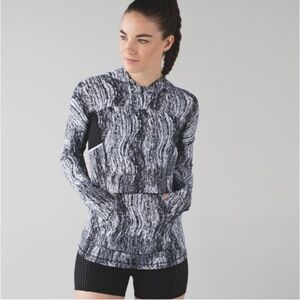 Lululemon Black and White Hooded Pullover